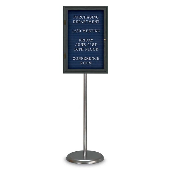 Corkboard, Triple Door, Radius Frame, 72x48", Black/Surf